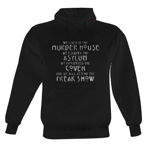Pánská mikina s kapucí Just Hoods s potiskem AHS mikina
