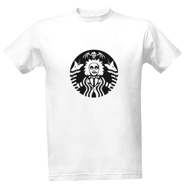 Tričko s potiskem Beetlejuice Starbucks coffee