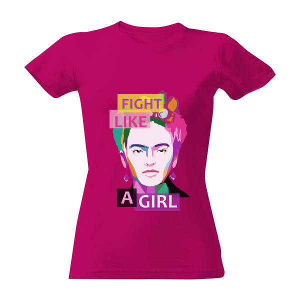Tričko s potiskem Damske triko Frida Khalo Fight like a girl