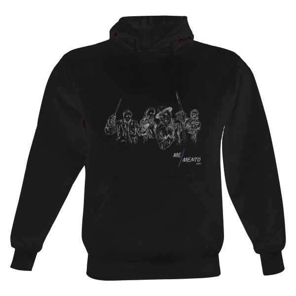 Pánská mikina s kapucí Just Hoods s potiskem Největší hororoví zabijáci