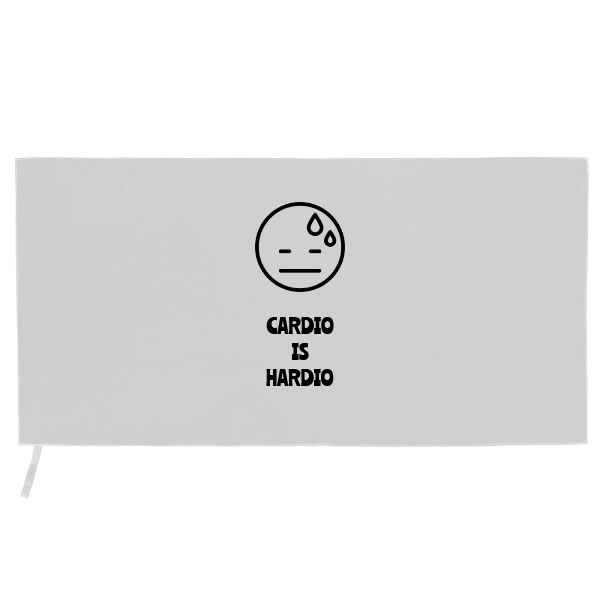 Sportovní ručník z mikrovlákna s potiskem Sportovní ručník cardio