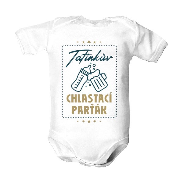 Dětské body  s potiskem Tatínkův chlastací parťák