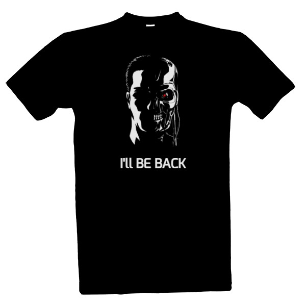 Tričko s potiskem Terminator Arnold Schwarzenegger triko I'll BE back