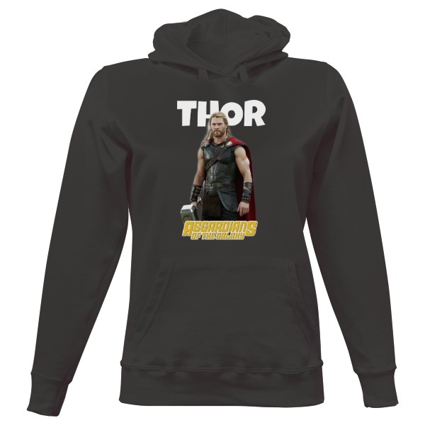 Dámská mikina s kapucí s potiskem Thor 1